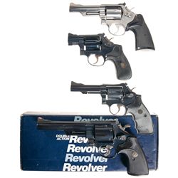 Four Smith & Wesson Double Action Revolvers -A) Smith & Wesson Model 66-2 Double Action Revolver