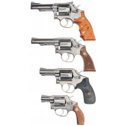 Four Smith & Wesson Double Action Revolvers -A) Smith & Wesson Model 67 Double Action Revolver