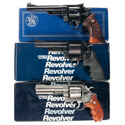 Three Boxed Smith & Wesson Double Action Revolvers -A) Smith & Wesson Model 24-3 Double Action Revol