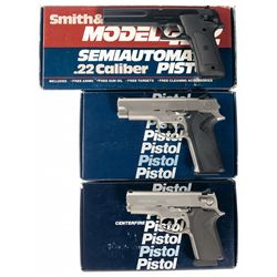 Three Boxed Smith & Wesson Semi-Automatic Pistols -A) Smith & Wesson Model 422 Semi-Automatic Pistol