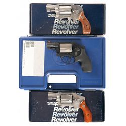 Three Smith & Wesson Double Action Revolvers -A) Smith & Wesson Model 649 Double Action Revolver wit