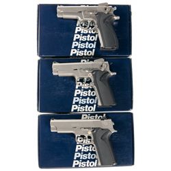 Three Boxed Smith & Wesson Semi-Automatic Pistols -A) Smith & Wesson Model 5906 Semi-Automatic Pisto