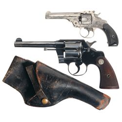 Two Double Action Revolvers -A) Smith & Wesson 32 4th Model Double Action Revolver