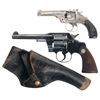 Image 1 : Two Double Action Revolvers -A) Smith & Wesson 32 4th Model Double Action Revolver