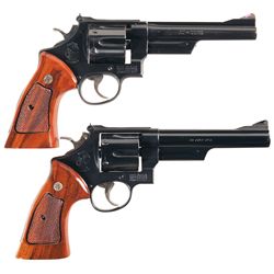 Two Smith & Wesson Double Action Revolvers -A) Smith & Wesson Model 28-2 Double Action Revolver