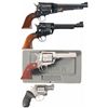 Image 1 : Four Revolvers -A) Ruger Old Army Percussion Single Action Revolver