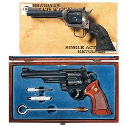 Two Revolvers -A) Colt New Frontier Single Action Revolver with Box