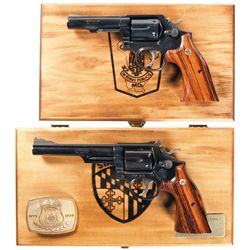 Two Cased Smith & Wesson Commemorative Double Action Revolvers -A) Smith & Wesson Model 13-3 Anne Ar