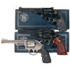 Image 1 : Three Smith & Wesson Double Action Revolvers -A) Smith & Wesson Model 14-4 Double Action Revolver wi