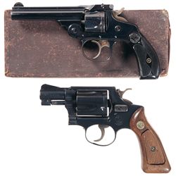 Two Smith & Wesson Revolvers -A) Smith & Wesson 32 Double Action Revolver 4th Model with Box