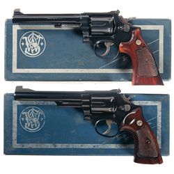 Two Boxed Smith & Wesson Double Action Revolvers -A) Smith & Wesson Model 14-3 Double Action Revolve