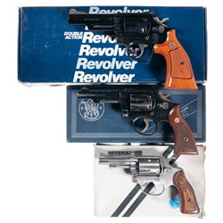 Three Boxed Double Action Revolvers -A) Smith & Wesson Model 19-6 Double Action Revolver