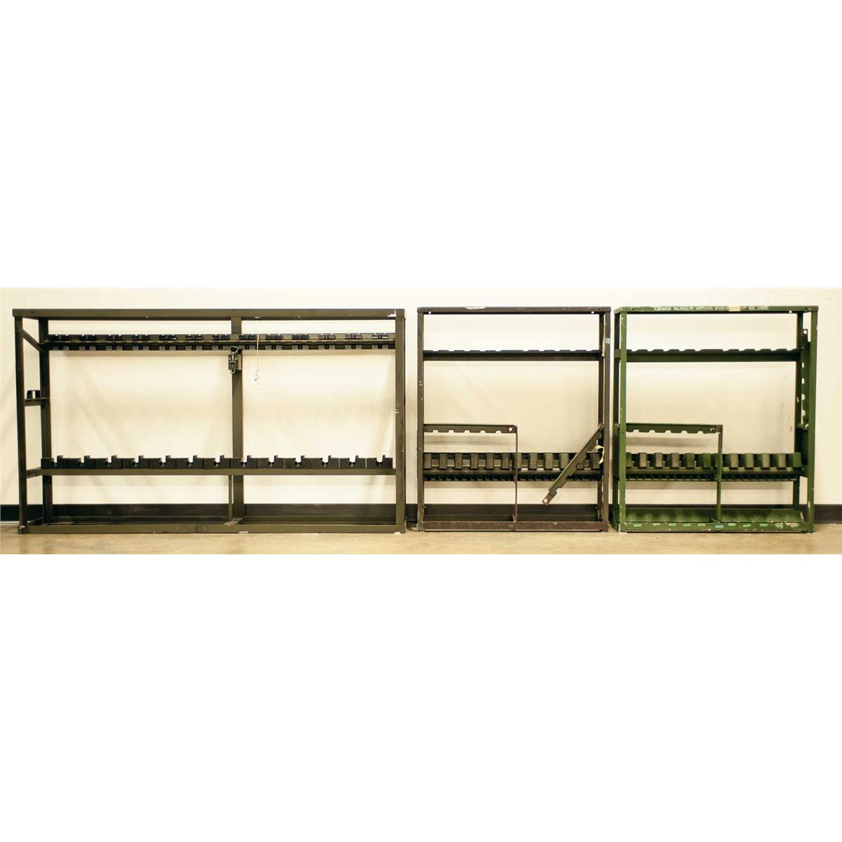 Six Original U.S. Army Small Arms Storage Racks