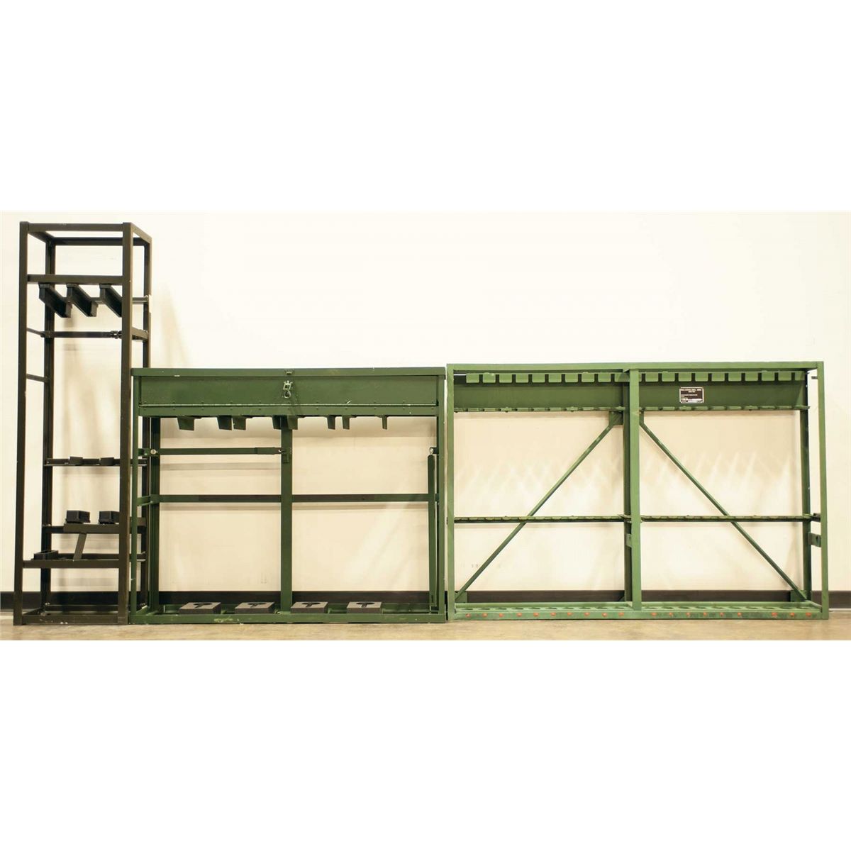 Six Original U.S. Army Small Arms Storage Racks