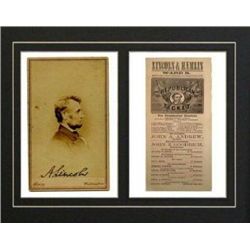 Abraham Lincoln Signature Presidential Election Ticket
