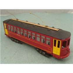 Vintage Streetcar Lighted Model Railroad Car Large Size