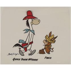 Quick Draw McGraw Signed Orig Model Cel Animation Art