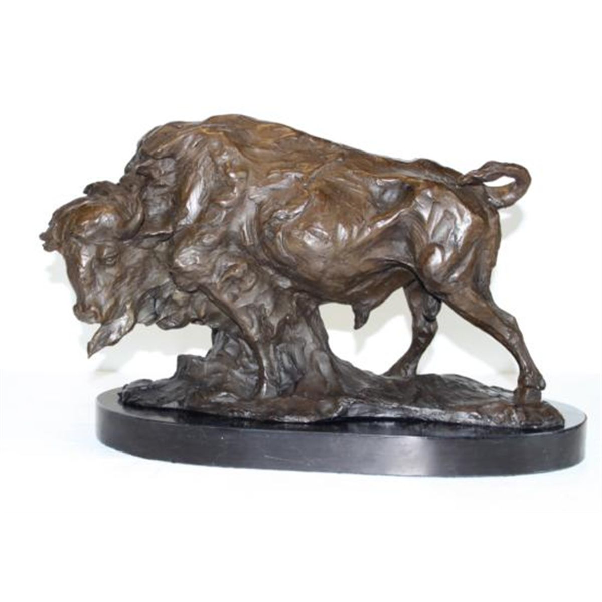 Massive Bronze Sculpture Buffalo Bison