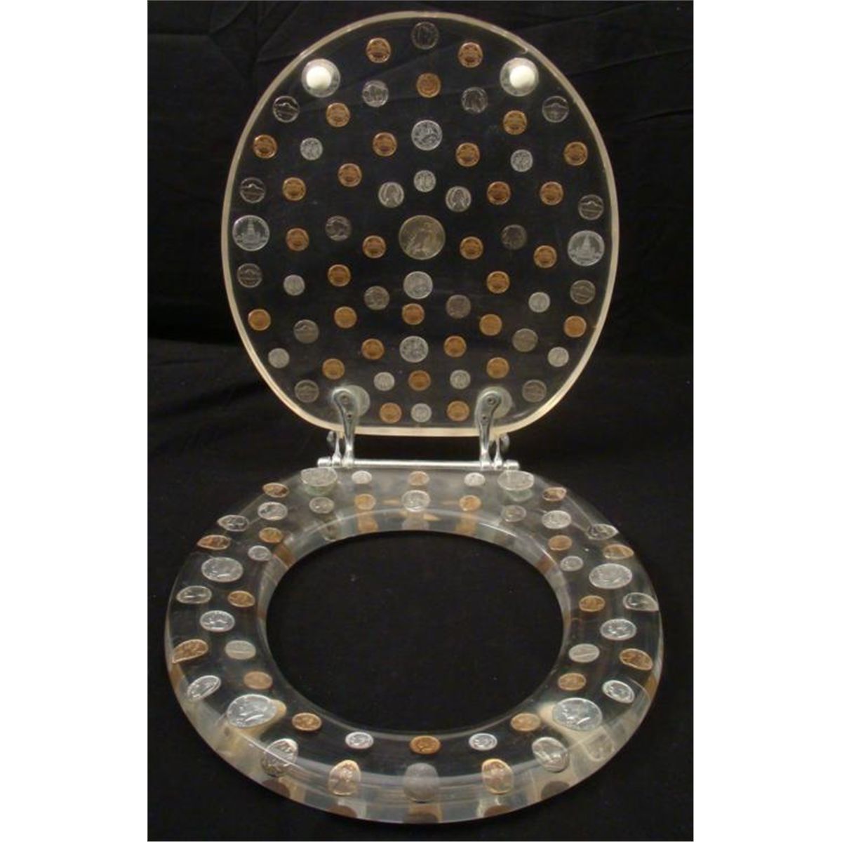 Throne of Coins Rare Novelty Pop Art Toilet Seat