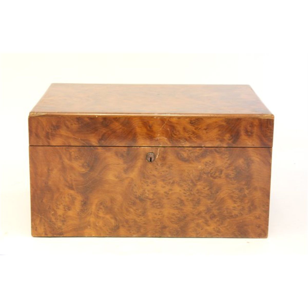 Alfred Dunhill burled walnut humidor
