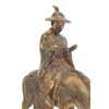 Image 2 : Chinese gilt bronze "Scholar Riding Donkey"