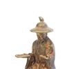 Image 3 : Chinese gilt bronze "Scholar Riding Donkey"