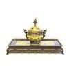 Image 2 : French enamel & bronze desk set in Asian taste
