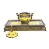 Image 4 : French enamel & bronze desk set in Asian taste