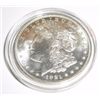 Image 1 : 1921 Morgan Silver Dollar *MS GRADE * Coin has Bag Marks and is in a Hard Display Case!!