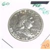 Image 1 : 1960 Franklin Silver Half Dollar *PROOF MS-65 HIGH GRADE*!!