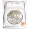 Image 1 : 1896 Morgan Silver Dollar *MS-63 HIGH GRADE GRADE* Coin comes in a Hard Case!!