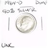Image 1 : 1964-D Silver Dime *90% SILVER UNC HIGH GRADE*!!