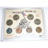 Image 1 : World War II Obsolete Coin Collection Includes 4 Nickels and 2 are SILVER and 4 Pennies including Pr