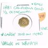 Image 1 : 1881 California Gold AUNTHENTIC *EXTREMELY RARE 1/2 DOLLAR LARGE INDIAN HEAD-VALUE IN WREATH UNC CON