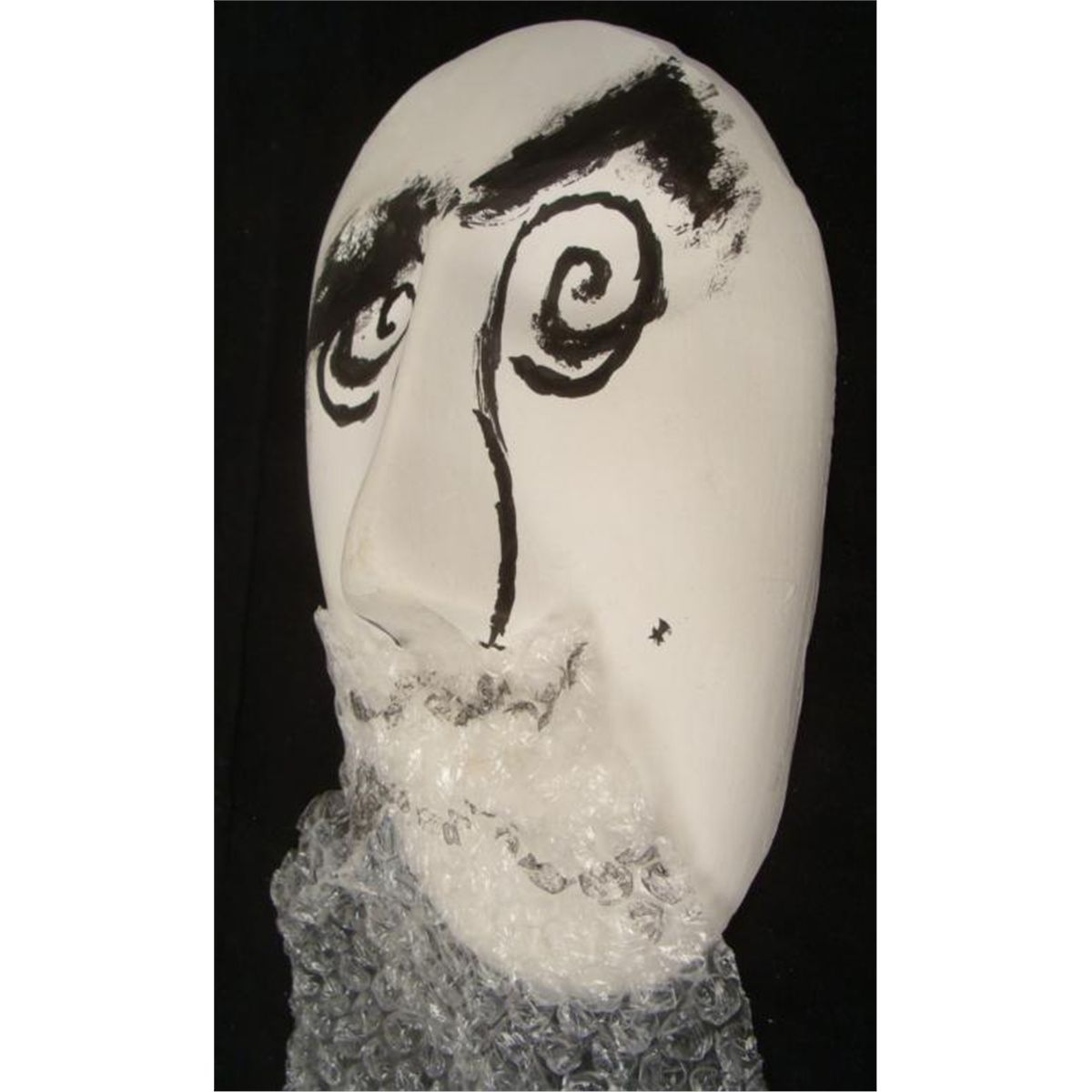Al Hirschfeld Mask Art Original Painted Sculpture 1999
