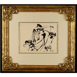 Reube Nakian Original Painting Nude Framed