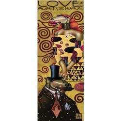 Markus Pierson 'LOVE AWAITS THE BRAVE' Canvas