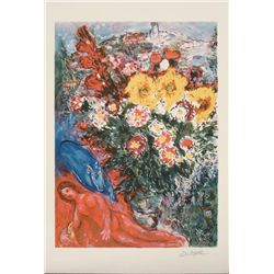 Marc Chagall : Le Soucis Flowers Art Print