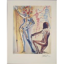 Salvador Dali Ballet of Flowers Surrealistic Art Print