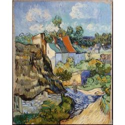 House at Auvers Art Print Vincent Van Gogh On Canvas