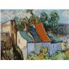 Image 2 : House at Auvers Art Print Vincent Van Gogh On Canvas