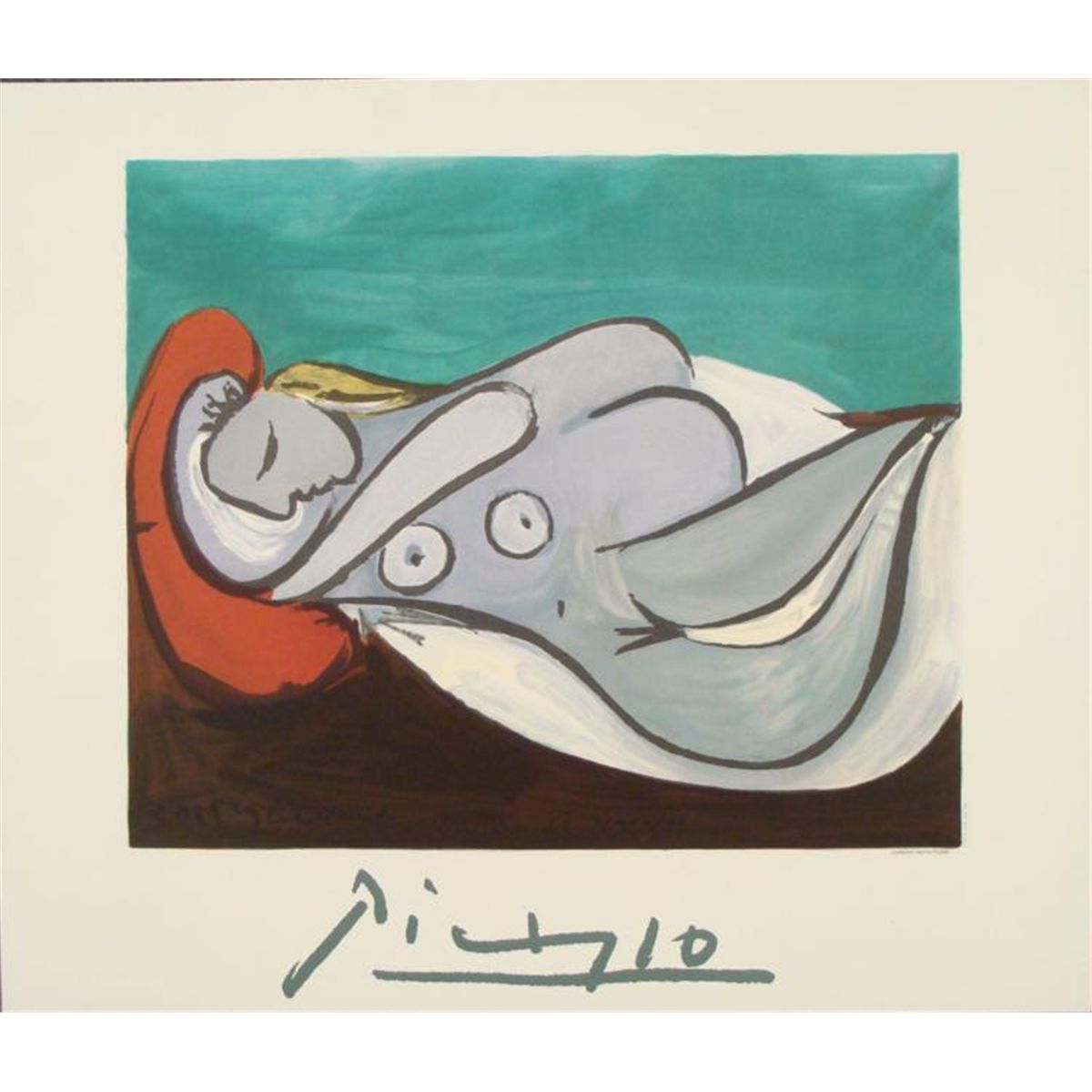 Pablo Picasso Woman Reclining Modern Art Print