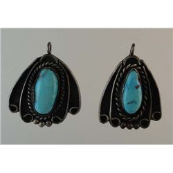 Vintage Native American Silver & Turquoise earrings