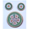 Image 1 : Vintage Micro Mosaic Pin & Earrings