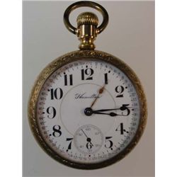Hamilton Open Face Pocket Watch Circa 1913