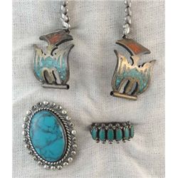 Lot of Misc Native American Turquoise Jewelry