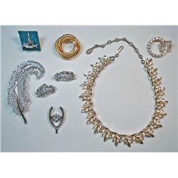 Lot of Vintage Costume Jewelry, 1 signed