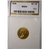 Image 1 : 1926 $2.50 GOLD INDIAN CHOICE BU