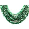 Natural Emerald Round Beads Necklace w/brass clasp