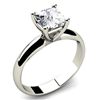 Image 1 : 0.75 ct Princess cut Diamond Solitaire Ring, I-K, SI-I